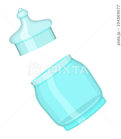 Glass jar for liquid and bulk homemade, eco lifestyle, sustainable, reusable, zero waste concept 104869077