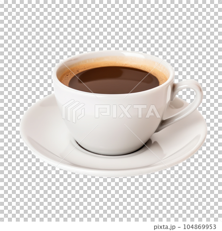 Cup of coffee isolated. Illustration AI Generative 104869953
