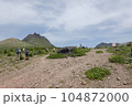 北海道駒ヶ岳の山頂と剣ヶ峰と砂原岳 104872000