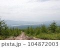 北海道駒ヶ岳の登山道風景 104872003