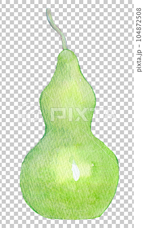 水彩イラスト 青いひょうたん 水彩イラスト 青いひょうたん 104872508