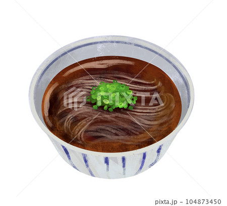 温かい蕎麦 104873450