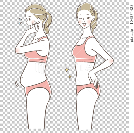 Before and after diet 104874428