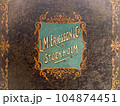 Stockholm, Sweden - June 11, 2023. Vintage old emblem of rotary telephone. Classical wired Ericsson and Co telephone symbol. 104874451