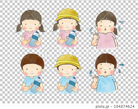 暑い日のこども 104874624