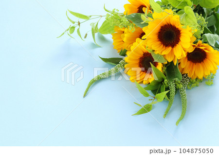 ひまわりの花束 104875050