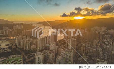 July 8 2021 Tsuen Wan District is a vibrant and bustling district 104875384