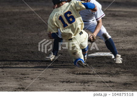高校野球試合風景 104875518