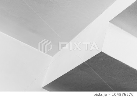 White minimal interior details, abstract architectural photo background 104876376