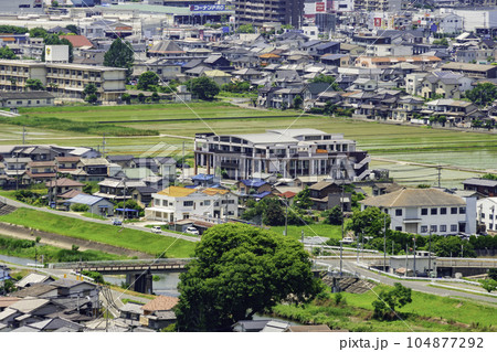 神辺町川北周辺の街並み　広島県福山市 104877292