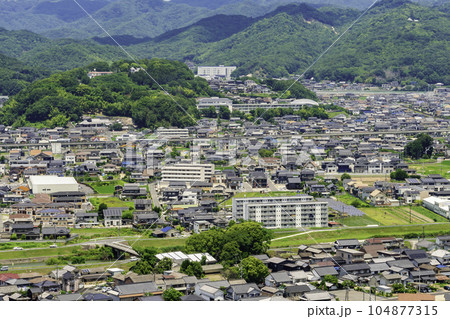 神辺町湯野周辺の街並み　広島県福山市 104877315
