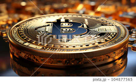 Bitcoin gold coin in the background of digital background, alternative currency, cryptocurrency exchange Bitcoin gold coin in the background of digital background, alternative currency, cryptocurrency exchange 104877565