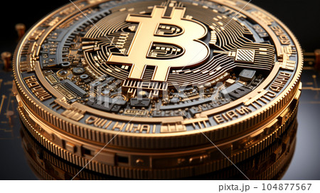 Bitcoin gold coin in the background of digital background, alternative currency, cryptocurrency exchange Bitcoin gold coin in the background of digital background, alternative currency, cryptocurrency exchange 104877567
