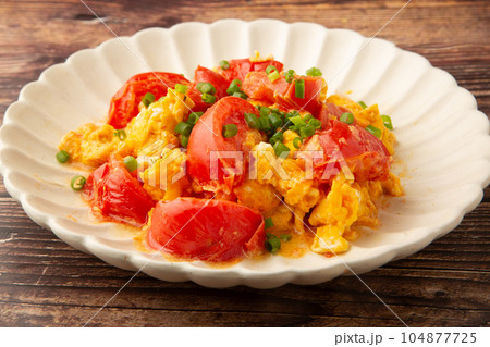 トマトと卵の中華炒め トマトと卵の中華炒め 104877725