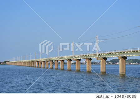 鹿島線　延方ー鹿島神宮　JR東日本　北浦橋梁 104878089