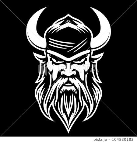 Viking in a helmet 104880182