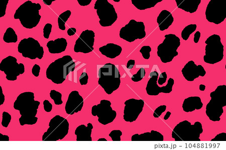 Abstract modern leopard seamless pattern. Animals trendy background. Color decorative vector stock illustration for print, card, postcard, fabric, textile. Modern ornament of stylized skin 104881997