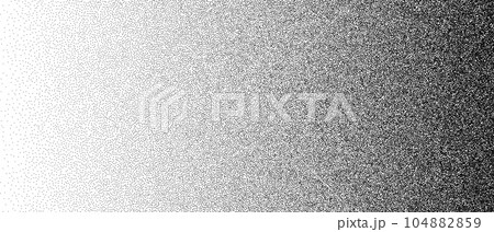 Gritty texture sand on transparent background.Monochrome noise halftone, grit pattern.Vector isolated illustration 104882859