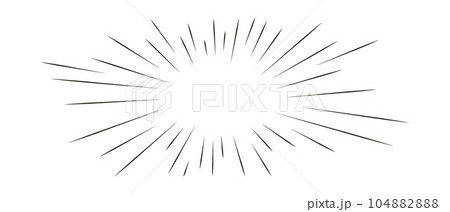 Comic action lines.Manga speed effect frame. Cartoon boom,bang,radial burst.Vector isolated illustration 104882888