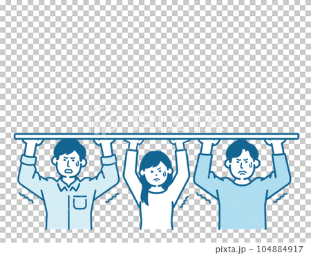 男人和女人承擔重擔 104884917