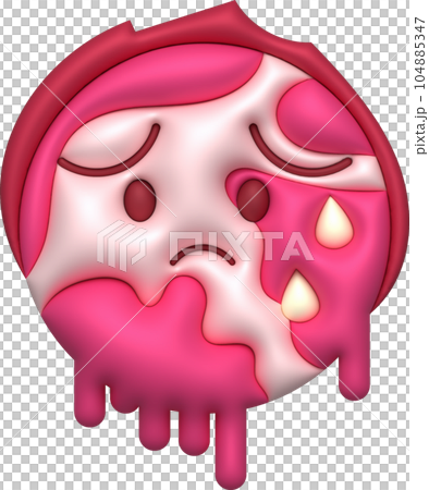 3D illustration Global warming increase temperature earth. 104885347