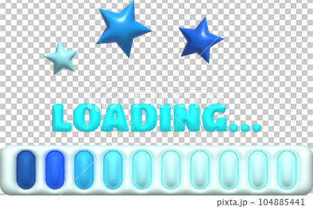 Loading bar and progress visualization Loading status collection Web design elements. 3d illustration. Loading bar and progress visualization Loading status collection Web design elements. 3d illustration. 104885441