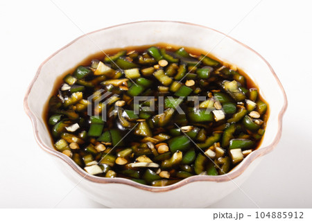 青唐辛子 醤油漬け 青唐辛子 醤油漬け 104885912