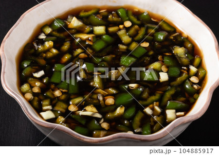 青唐辛子 醤油漬け 青唐辛子 醤油漬け 104885917
