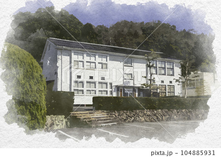 水彩画風　安芸高田市地域振興事業団　吉田町史跡ガイド協会　広島県安芸高田市 104885931