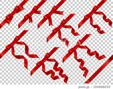 Ribbon 018-4 Tied Oblique Butterfly 104886059