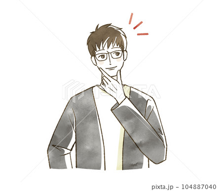 笑顔の男性 笑顔の男性 104887040