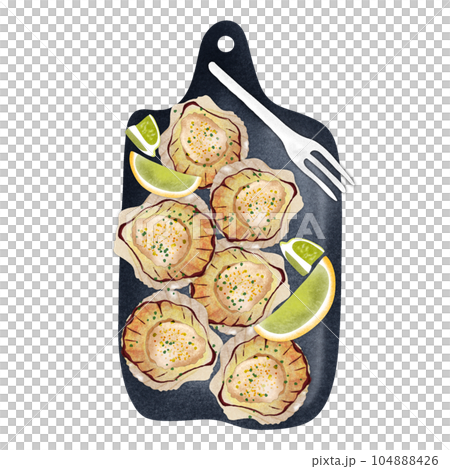 Sea food element and icon in cartoon style. Sea food element and icon in cartoon style. 104888426