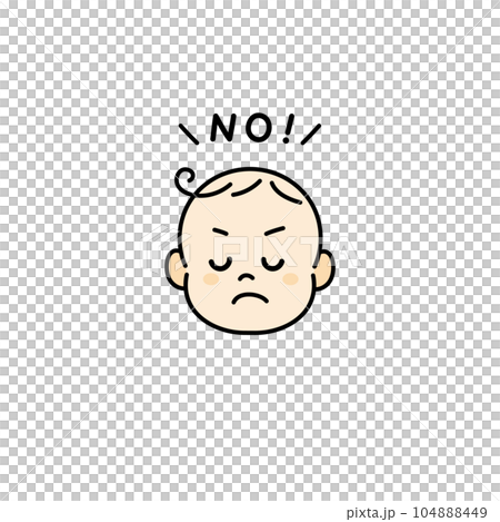 Baby baby face illustration icon no Baby baby face illustration icon no 104888449