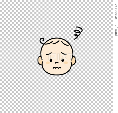 Baby baby face illustration icon hate Baby baby face illustration icon hate 104888452