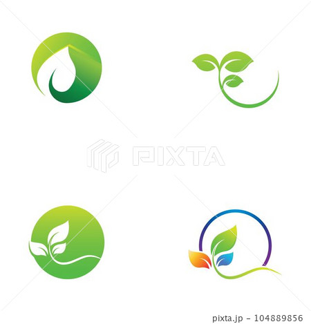 leaf logo and vector images 104889856