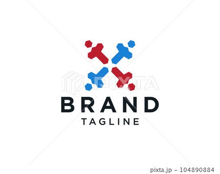 Abstract People Logo. Colorful Human Icon...のイラスト素材 [104890884] - PIXTA