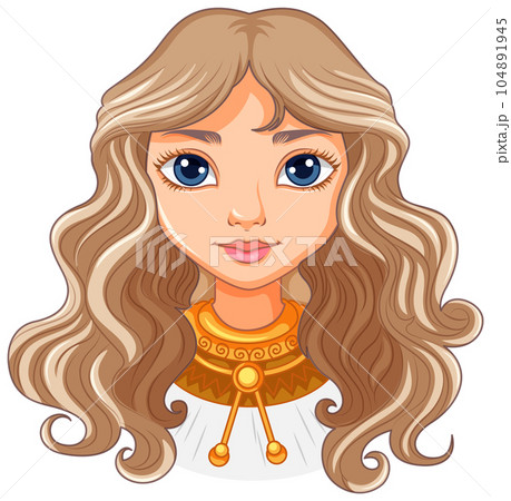 Beautiful woman portrait isolated 104891945