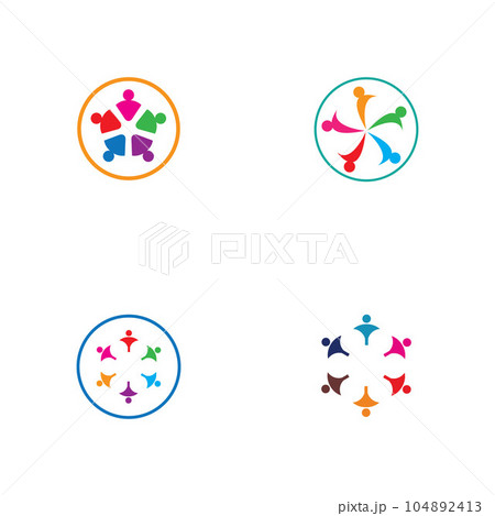 Community, network and social icon 104892413