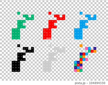 Municipal map _ Okinawa prefecture _ deformation-03 104894330