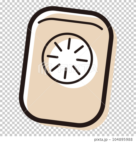 携帯用ミニ扇風機（ハンディファン）のイラスト 104895988