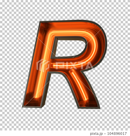Neon Light Alphabet on transparent background, PNG file Neon Light Alphabet on transparent background, PNG file 104896017