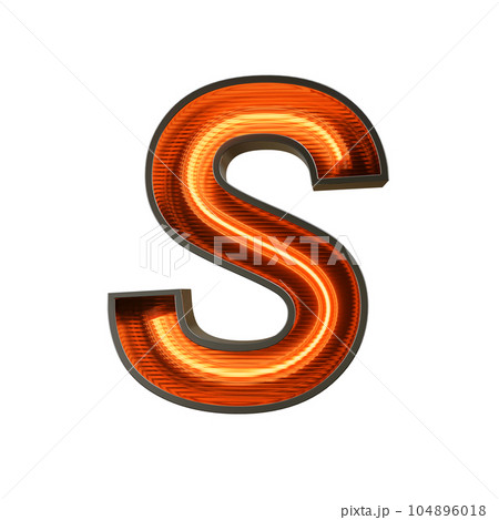 Neon Light Alphabet on transparent background, PNG file Neon Light Alphabet on transparent background, PNG file 104896018
