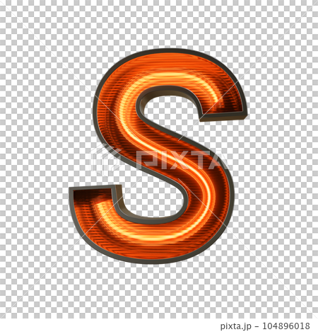 Neon Light Alphabet on transparent background, PNG file Neon Light Alphabet on transparent background, PNG file 104896018