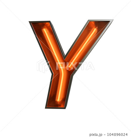 Neon Light Alphabet on transparent background, PNG file Neon Light Alphabet on transparent background, PNG file 104896024