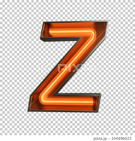 Neon Light Alphabet on transparent background, PNG file Neon Light Alphabet on transparent background, PNG file 104896025