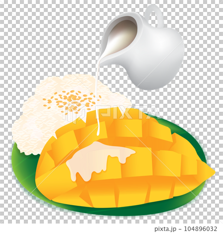 Mango Sticky Rice Thai Dessert 104896032