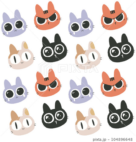CAT cute cartoon pattern background CAT cute cartoon pattern background 104896648