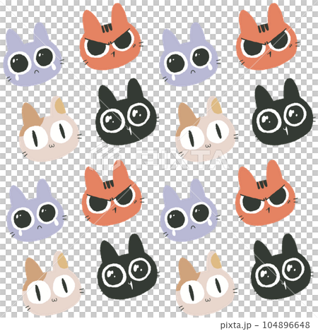 CAT cute cartoon pattern background CAT cute cartoon pattern background 104896648