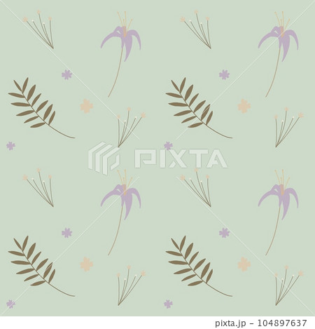 Flower floral minimal pattern for backdrop,background,wallpaper,print 104897637