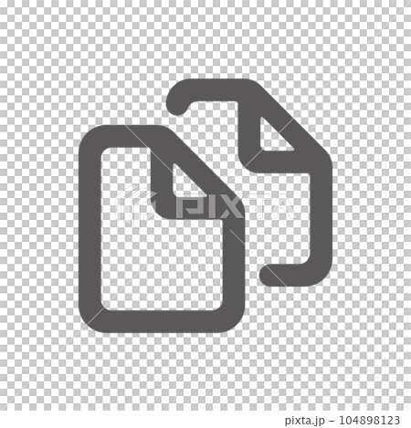 Simple and easy-to-use copy icon ideal for product design, application development and programming 104898123